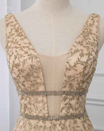 Bling Bling Gold /Champagne A Line Pageant Prom Dresses 2020