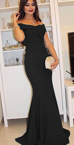 Elegant  Off Shoulder Robe De Soiree Mermaid Burgundry Evening  Long Dress Prom Gown 2020
