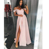 Off Shoulder A Line Prom Dresses Cheap Long Party Custom Made Gown LP874
