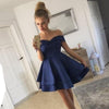 Wine Red Short Homecoming Dresses A Line Off the Shoulder Junior Graduation Prom Dress for 8th Grade