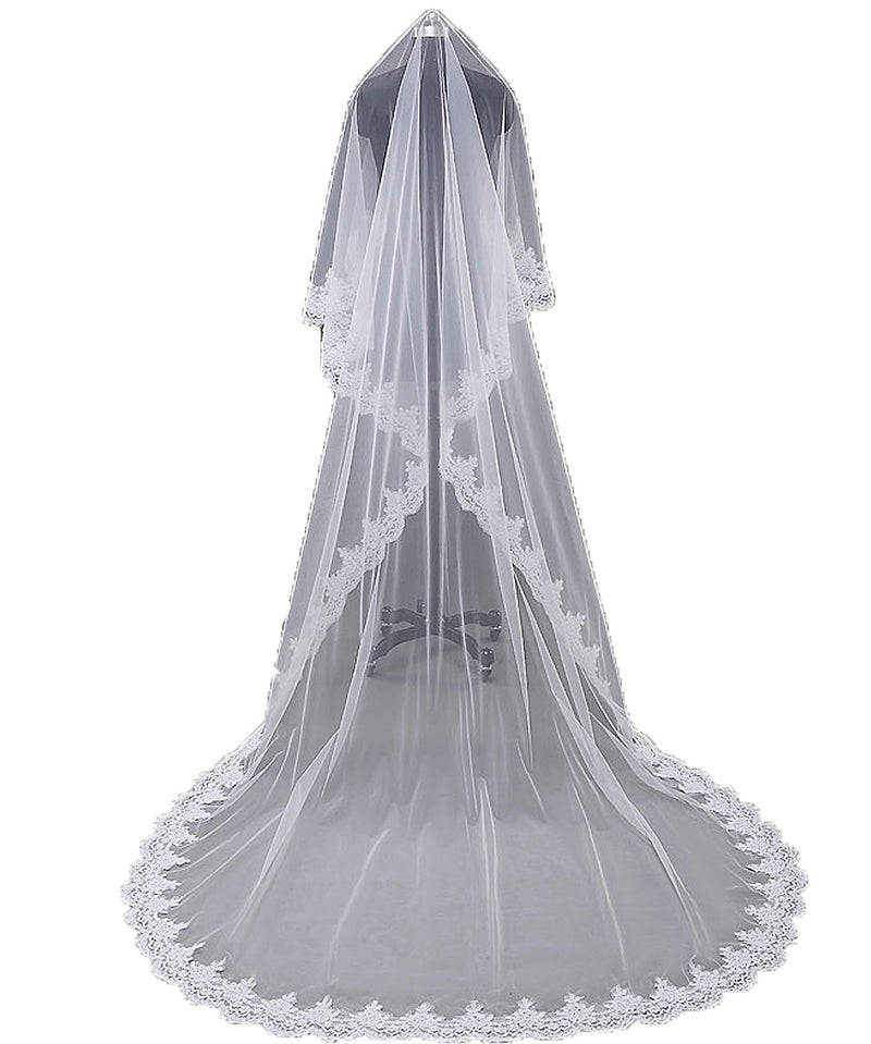 Siaoryne LP0925 Lace Bridal Veils wedding veil 3M