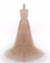 Spaghetti Straps Sequins Gold Women Formal Dresses Long Evening Party Gowns