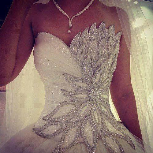 sweetheart Beading Ball Gown Princess wedding Dress