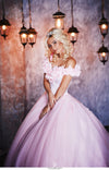 Siaoryne LP1008 Ball Gown Quinceanera Dresses Pink Flowers Debutante Gown Sweet 16 Dresses