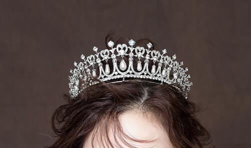 Bride Hair Jewelry Rhinestone Hair Accessories Hair Band Wedding Headwear Headband Crown Queen Brides
