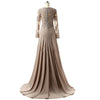 Long Sleeves Lace Mother of the Bride Dress Women Wedding Party Gown Long Evening Gown