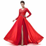 Long Sleeves Lace Mother of the Bride Dress Women Wedding Party Gown Long Evening Gown