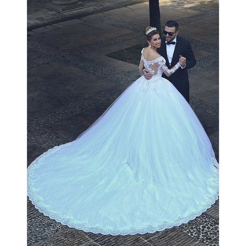 Siaoryne WD1009 Vintage Lace Wedding Dress with Long Sleeves Bridal Gown 2018 Custom Made