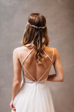 Siaoryne WD0823 Sexy Spaghetti Straps Long Beach Wedding Dresses lace Boho Bridal Dresses