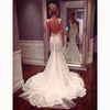 Sexy Classy Spaghetti Mermaid wedding Dresses Lace Bride Gown abiti da sposa 2018