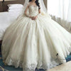 Siaoryne WD9011 Long Sleeves Wedding Dresses Princess Ball Gown Lace Bride