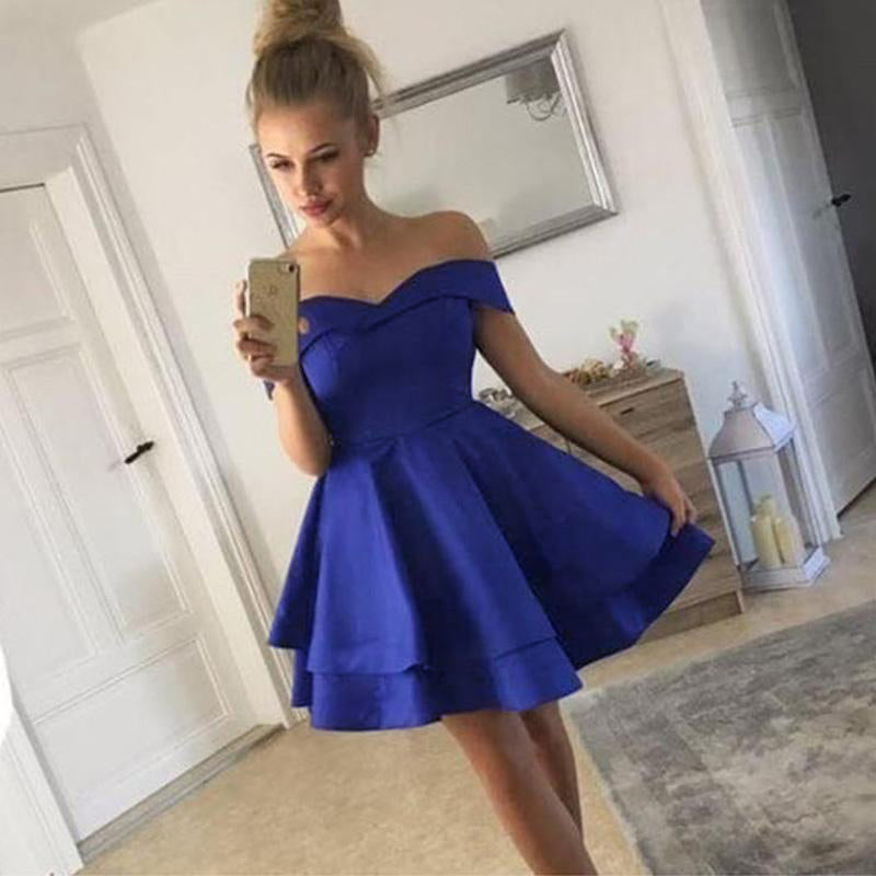 LP0236 Off the Shoulder Short Prom Dresses Royal Blue/Burgundy ,Short Siaoryne LP0236 Off the Shoulder Short Prom Dresses Royal Blue/Burgundy ,Short Siaoryne