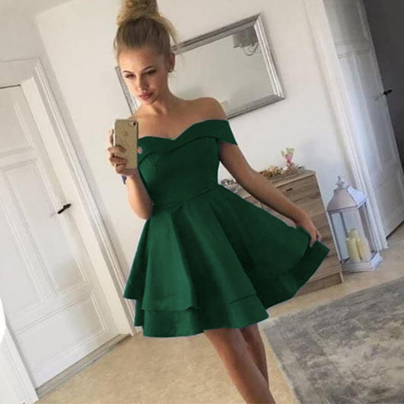 LP0236 Off the Shoulder Short Prom Dresses Royal Blue/Burgundy ,Short Homecoming Dresses,Semi Formal Junior Graduation Dress