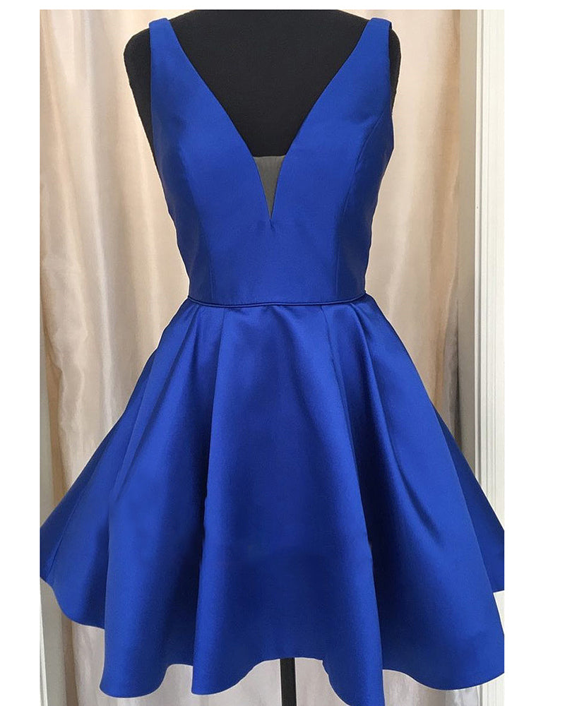 Siaoryne V Neck Lavender Homecoming Prom Dresses Short SP652