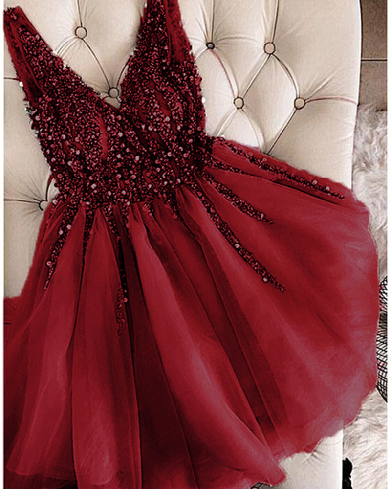Siaoryne Burgundy Short prom Dresses Girls Junior Graduation Gown SH640