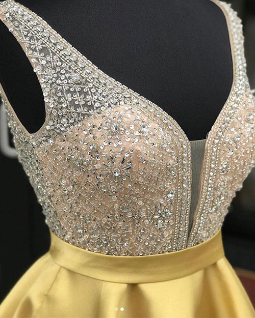 Beading Crystal Girls 8th Grade Homecoming Short Prom Dress SP547