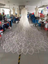 Siaoryne WD011 Luxury wedding Dress with Crystal Heavy Beading Long Sleeves Bridal Gown