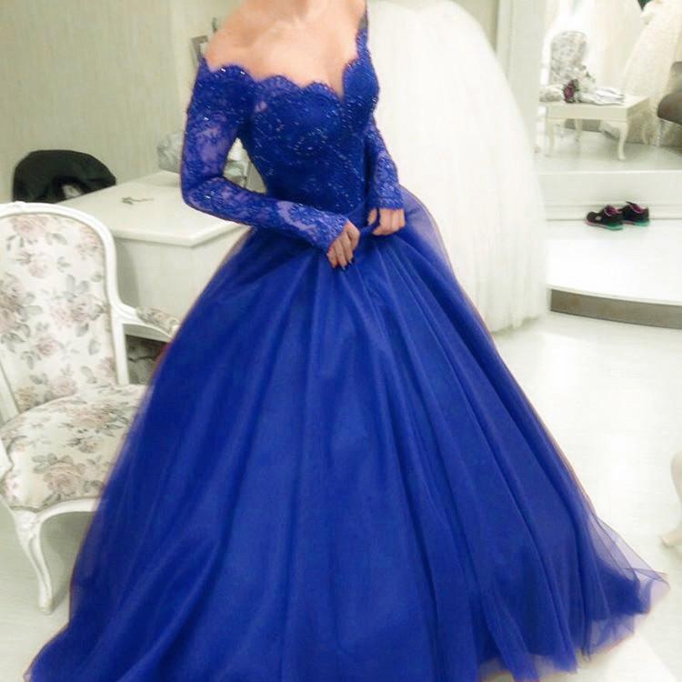 LP3339 Dreamy Off the Shoulder Burgundy Prom Dresses Long Sleeves A Line Lace Formal Gowns 2018 Vestido De Festa
