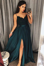 Yellow Long Party Dress with Lace Appliques Evening Prom Gown Vestido De Festa WL551