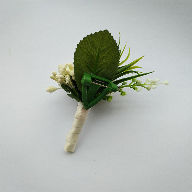 Artificial Flowers Boutonniere Groom Groomsman Best Man Wedding Accessories Prom Party Suit Decoration