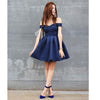 Amazing Girls Navy Short Prom Dress 8th Grade Jr. Prom Junior Graduation Homecoming Gown