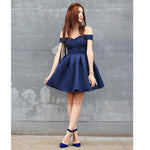 Amazing Girls Navy Short Prom Dress 8th Grade Jr. Prom Junior Graduation Homecoming Gown