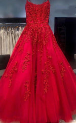 Fancy Wine Red lace Long Prom Dress with Straps Vestido De Festa Longo PL0331