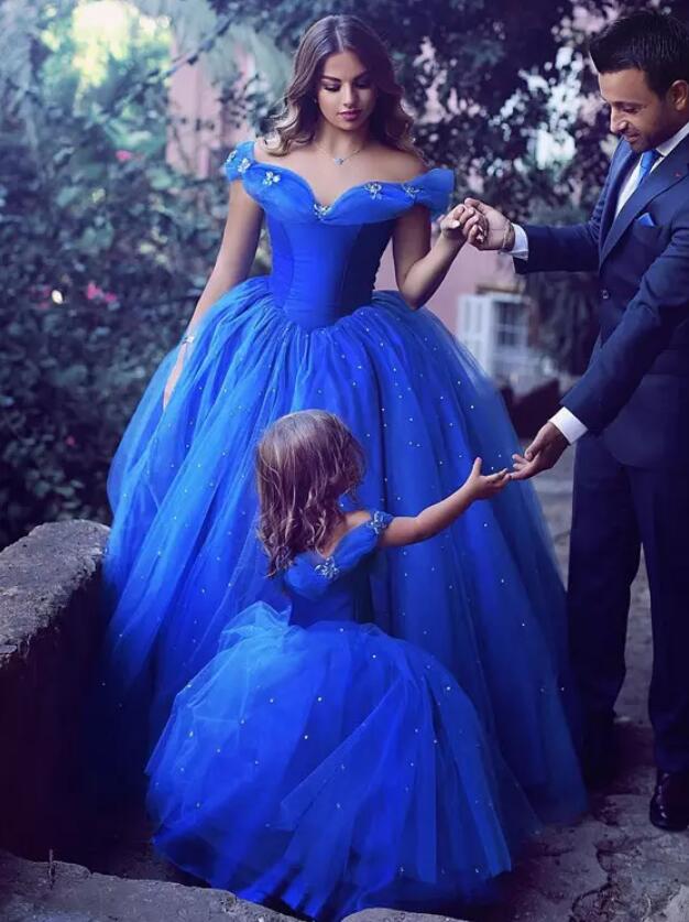 Cinderella Ball Gown Flower Girls Dresses Little Girls Party Gown Pageant Dress for Child SP5595