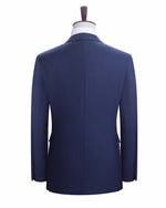 Blue Groomsmen Suit Wedding Groom Tuxedo Two Pieces (Jacket+pants)