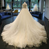 Siaoryne WD0912 Long Sleeves a Line Lace Luxury Vintage Court Train Wedding Dresses