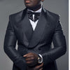 Slim Fit Shawl Lapel Men Suit Groom Wear Wedding Suits Tuxedo Blazer(Jacket+Pants+Tie)