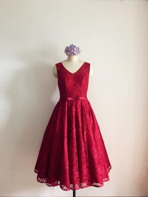 Chic Burgundy Homecoming Dress Lace Short Junior Prom Dress 8th Grade Graduation Girls Party Gown SP182