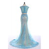 Aqua 2020 crop top lace mermaid prom dress long formal gowns