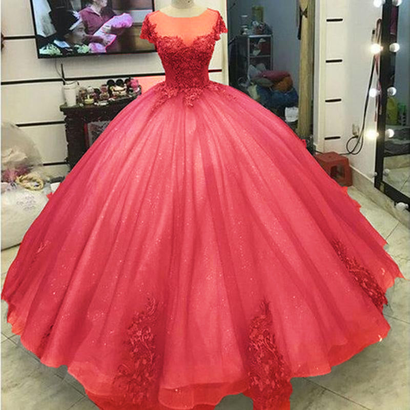 LP5556 Glitter Grey Silver Ball Gown Princess Prom Dresses Lace Appliqued Victorian Formal gowns for masquerade Ball