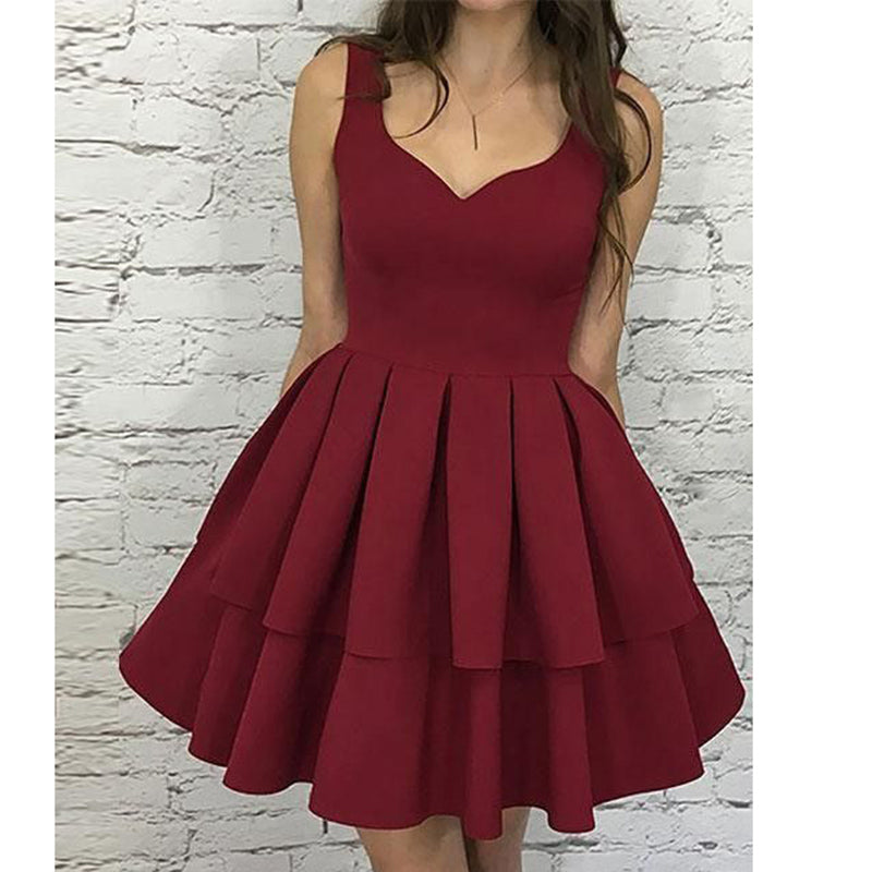 red dance dress Siaoryne Red Short Prom Dress Junior 8th Grade Dance Dress ,Homecoming