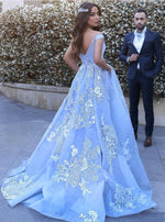 LP6354 Ball Gown Off the Shoulder Pink/Ivory Prom Dress 2018 ,Girls Formal Gown with pocket Pageant Gown