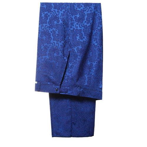 Blue Men Suits Custom Made Slim Fit  Wedding Suits For Groom Prince Of Wales Windowpane Suit 3 pieces
