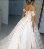 robe de soiree  Lace Satin Prom Dress Ball Gown off the shoulder Sweet 16 Quinceanera dress