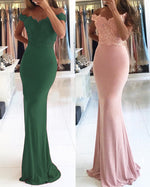Red/Pink Fitted Party Dresses Off the Shoulder Formal Wear PL657