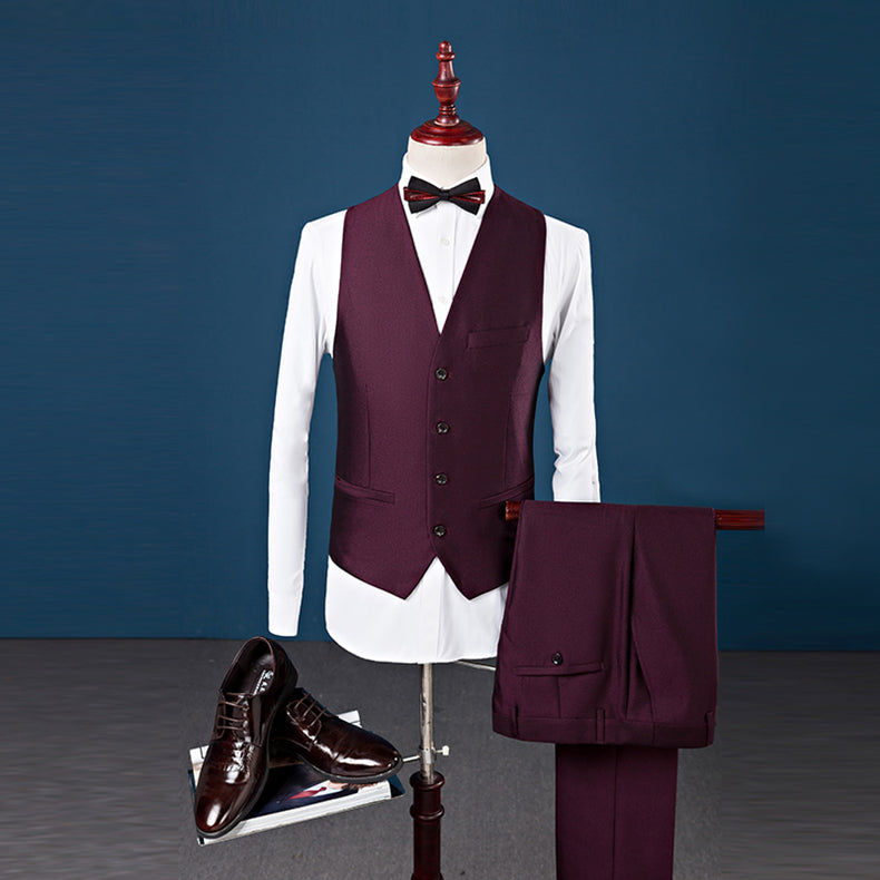 Burgundy Tuxedo 2022 Wedding Suits For Men Shawl Collar Royal Blue Men Suit