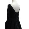High Low Black Evening Dresses,Long Sleeves lace beaded Formal Gowns ,Black Prom Dresses 2018