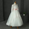 Lovely Lace Off Shoulder Baby Flower Girl Dress Child Little Girl Communion Dress robe fille enfant mariage de soiree