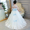Chic Floor length Lace Flower Girl Dress Puffy Children Communion Dress with Bow