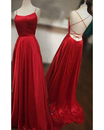 Satin Spaghetti Straps  Long Party Girls Senior Teal Prom Dresses 2019 Vestido De Festa PL3365