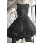 SP1447 Sky Blue Poofy Ball Gown Short Prom Dress Homecoming Dresses