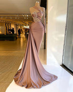 Pink Mermaid Long 2023 Evening Dress Long PL2326