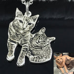 Private Custom Provide Photo Customization JEWELS 925 Sterling Silver DIY Dog Pedant Necklaces Pet Charm Silver Necklace Jewelry LP0523