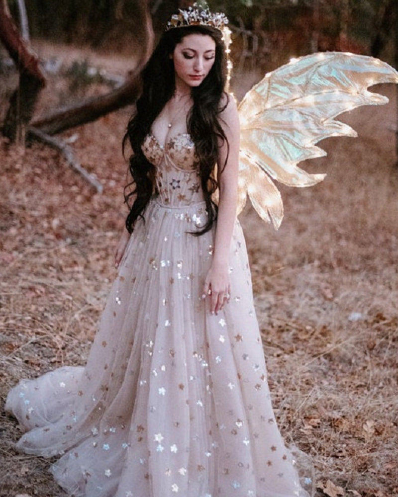 Vestido de fiesta de lentejuelas con escote en forma de corazón, vestido de fiesta de boda para mujer, vestido de noche PL22785 