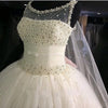 Siaoryne Scoop Neck Ball Gown Pearl Wedding Dresse Princess Custom Made Novias De Novia 2018