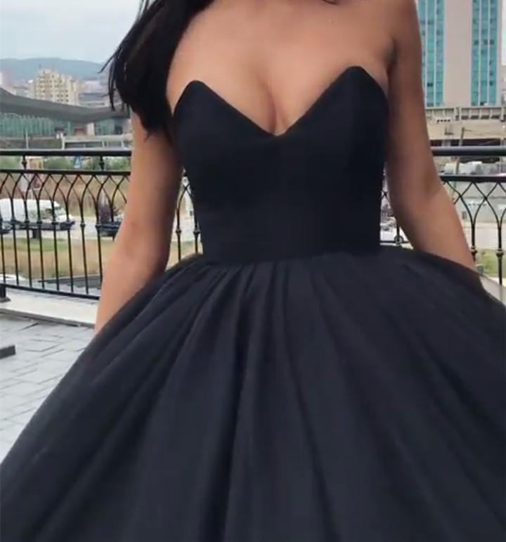Fashion Black Prom Queen masquerade Gown Ball Dance Gown Poofy Long Evening Dresses for Ball